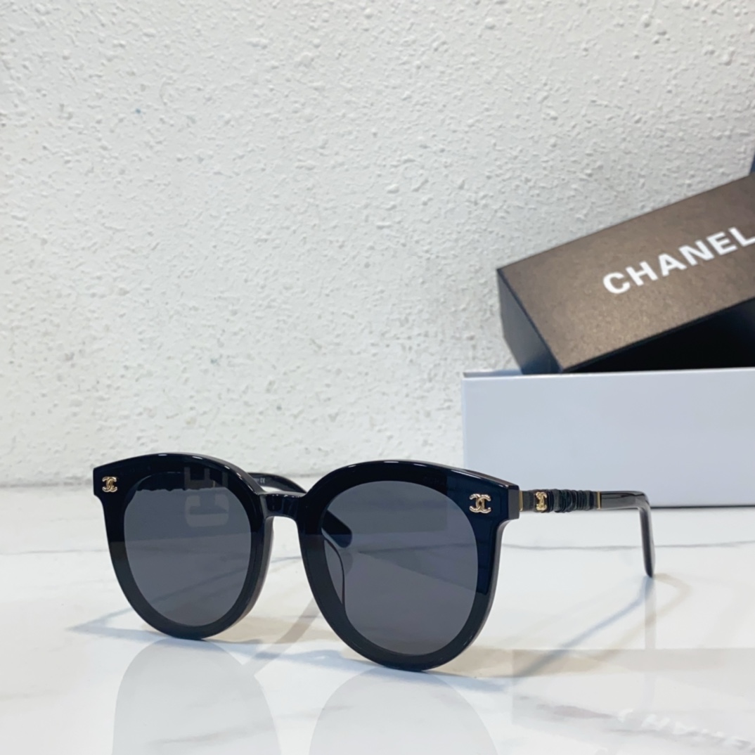 black gold Replica Chanel sunglasses CH7353