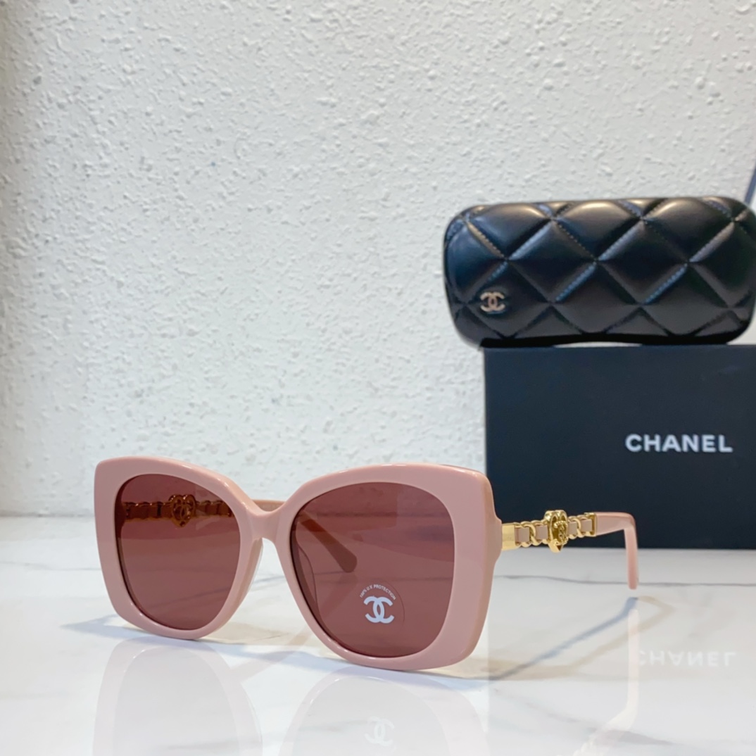pink Replica Chanel sunglasses CH7982