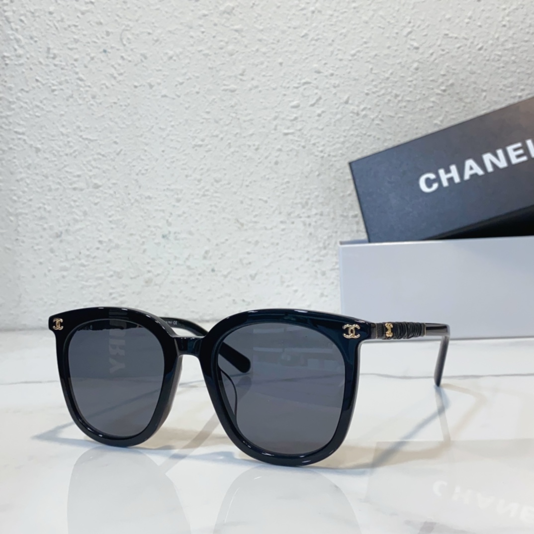 black gold Replica Chanel sunglasses CH7352