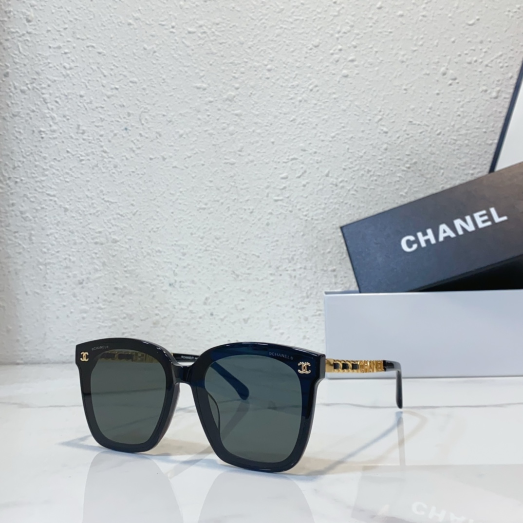 black gold Replica Chanel sunglasses CH6355