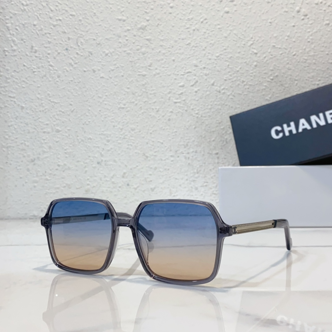 sky blue Replica Chanel sunglasses CH8101