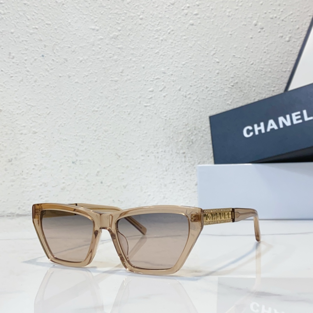 tea transparent Replica Chanel sunglasses CH8204