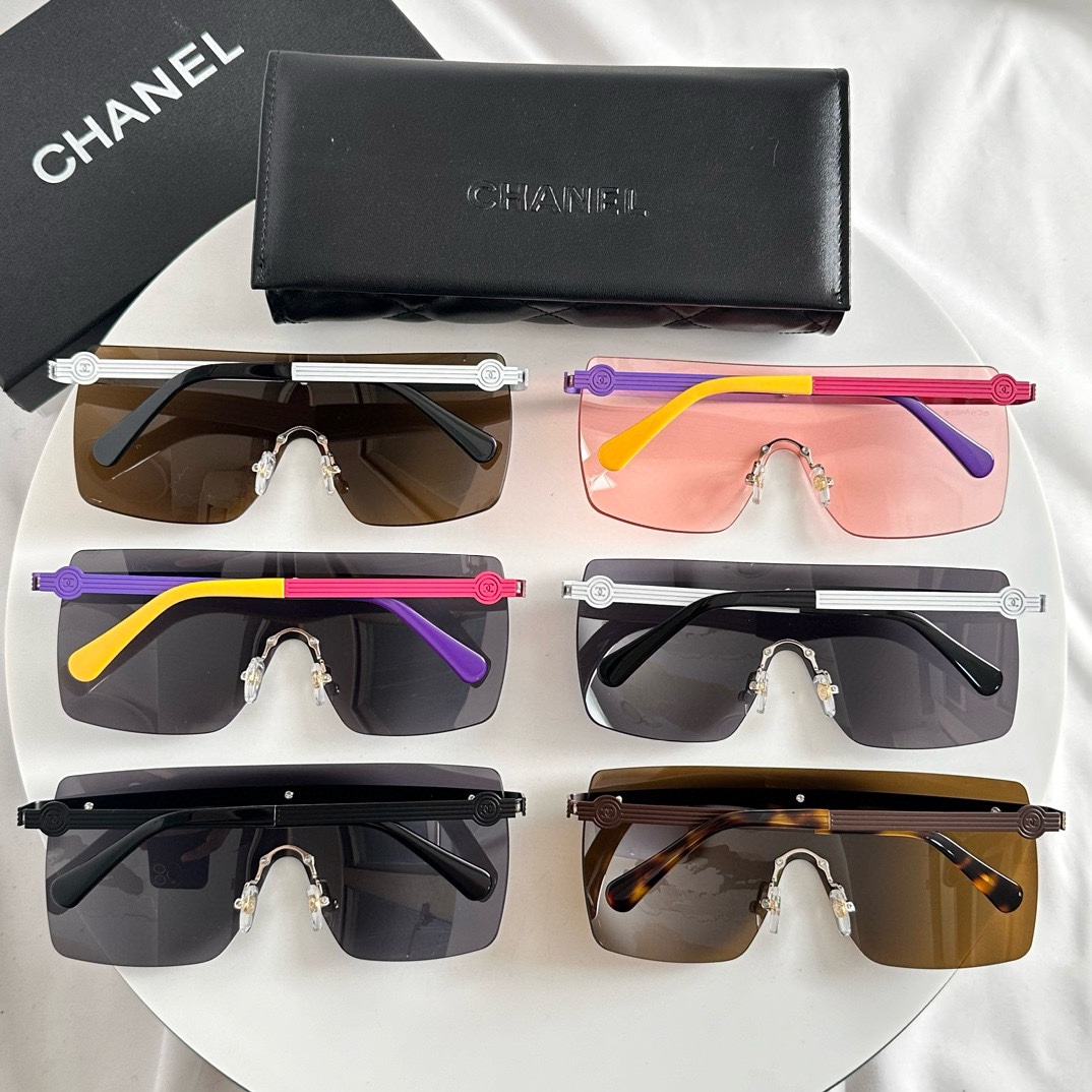 white of Replica sunglasses for women ch73143 - back