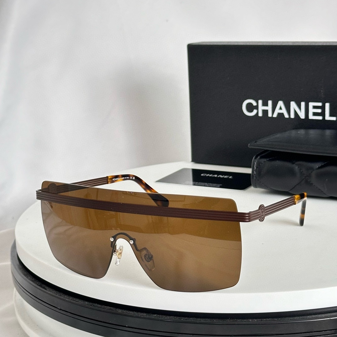 white of Replica sunglasses for women ch73143 - coffee