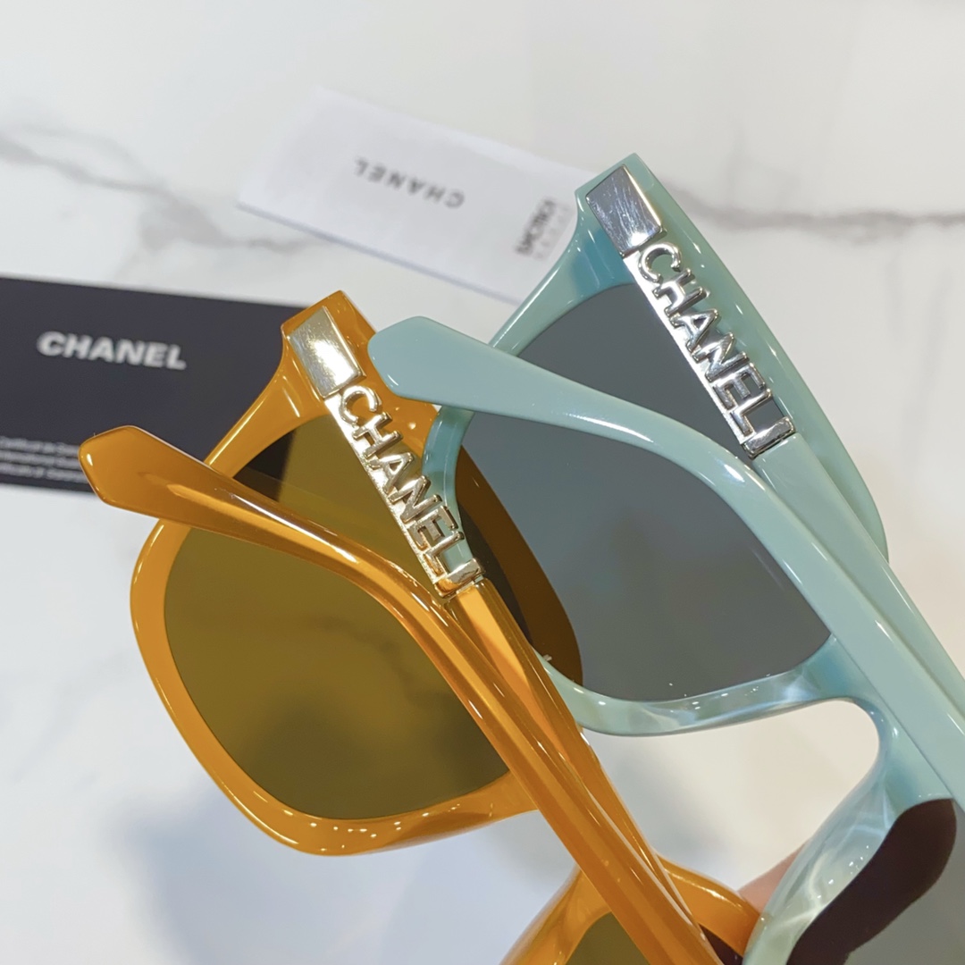 yellow frame sunglasses replica chanel ch5689 - back