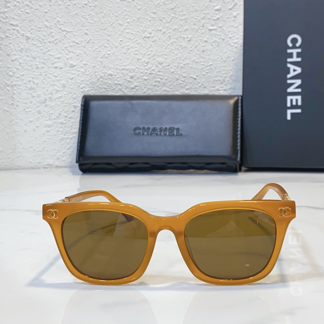 yellow frame sunglasses replica chanel ch5689 - front