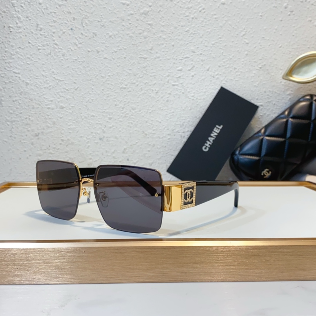 replica chanel sunglasses 2024 ch4095 -  black gold