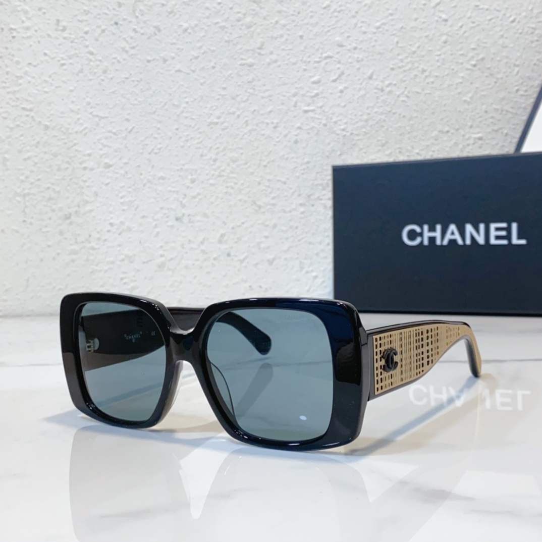 Affordable replica chanel sunglasses ch71551 - black