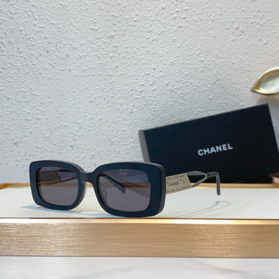 Replica chanel sunglasses for sale ch10519 - black silver