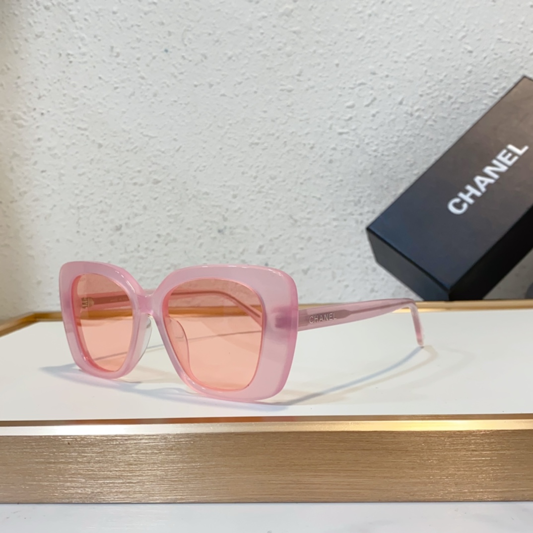 Chanel Replica sunglasses for beach vacations ch5504 - pink