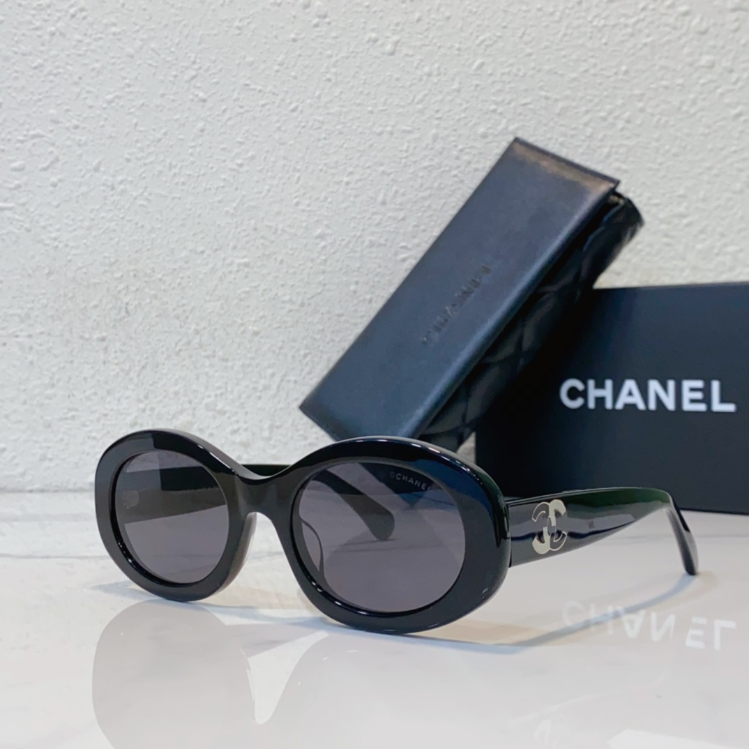 high-quality fake sunglasses chanel ch6299 - black