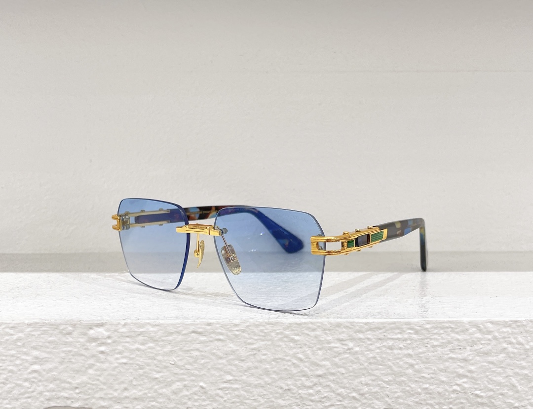 Replica dita sunglasses with brown lenses dts147 - blue gold