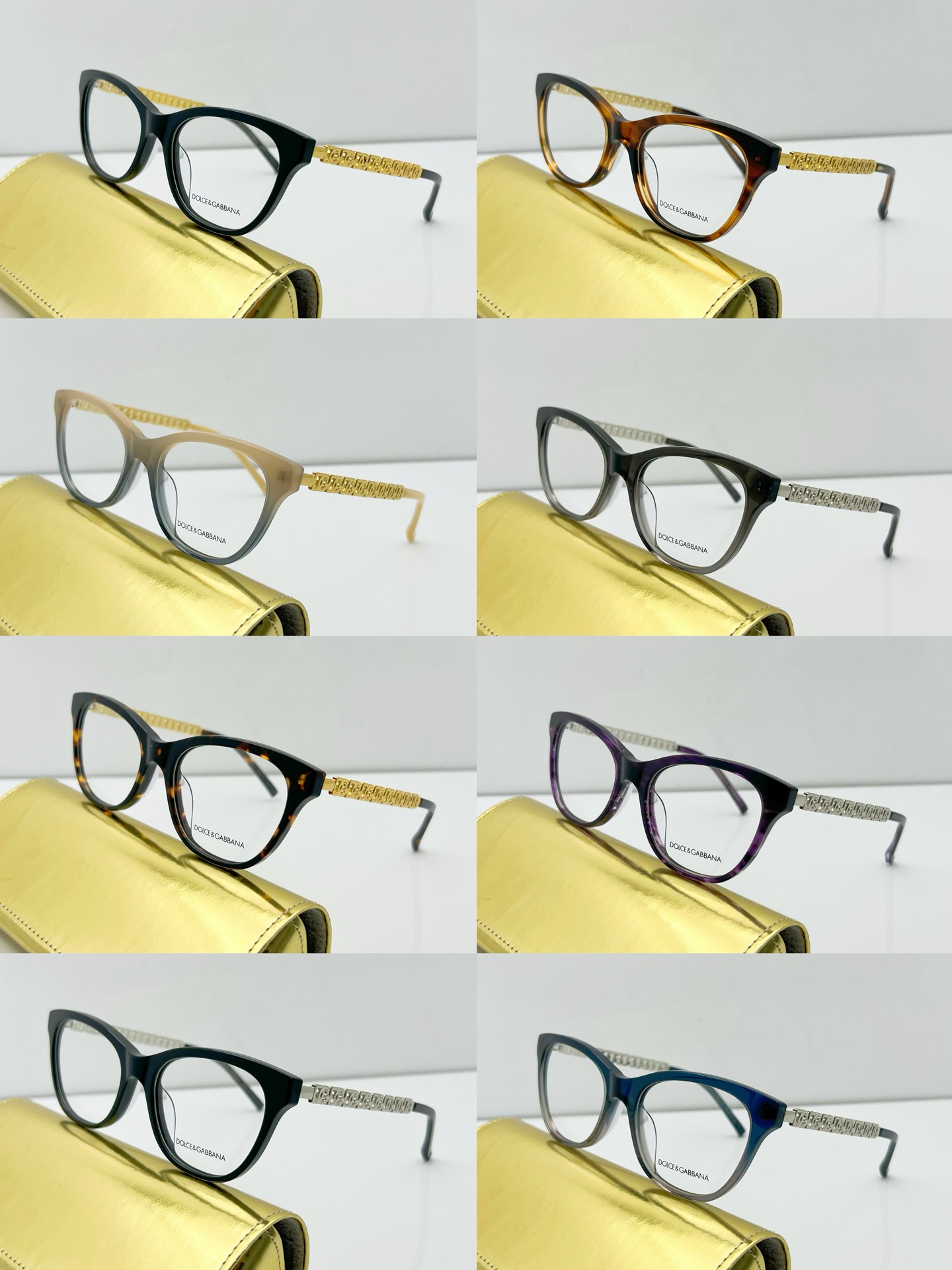 Comfortable D&G fake glasses for office work 3377 - side