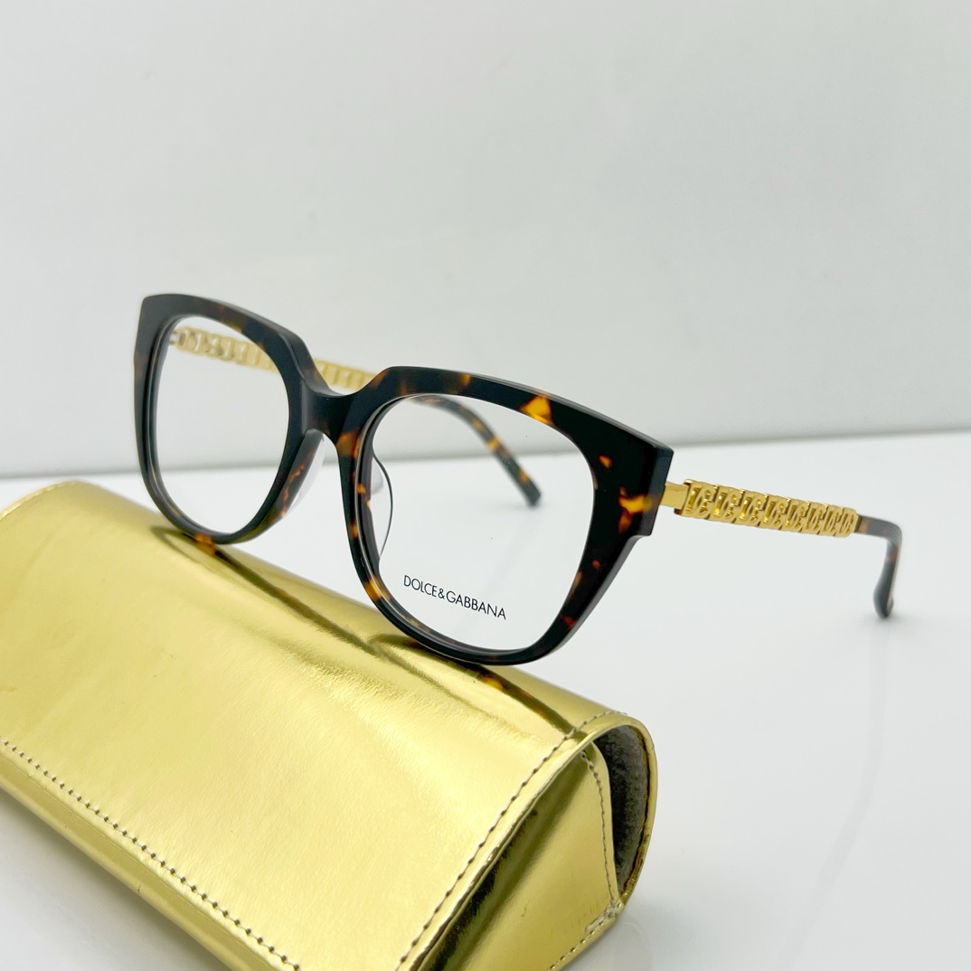 D&G Replica eyeglasses for non-prescription use 3378 - amber