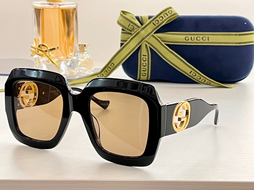 Gucci fake sunglasses for square faces gg1022 - tea