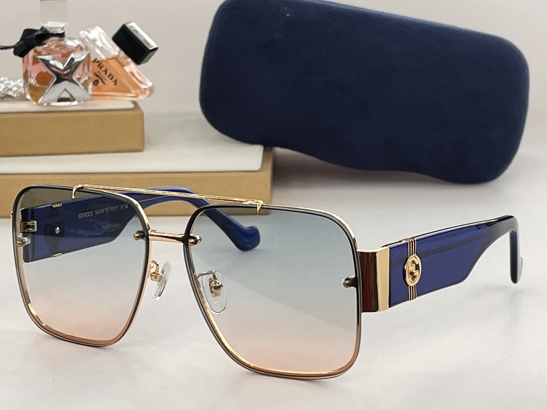 Replica Gucci sunglasses with grey lenses gg1596 - C1 Color