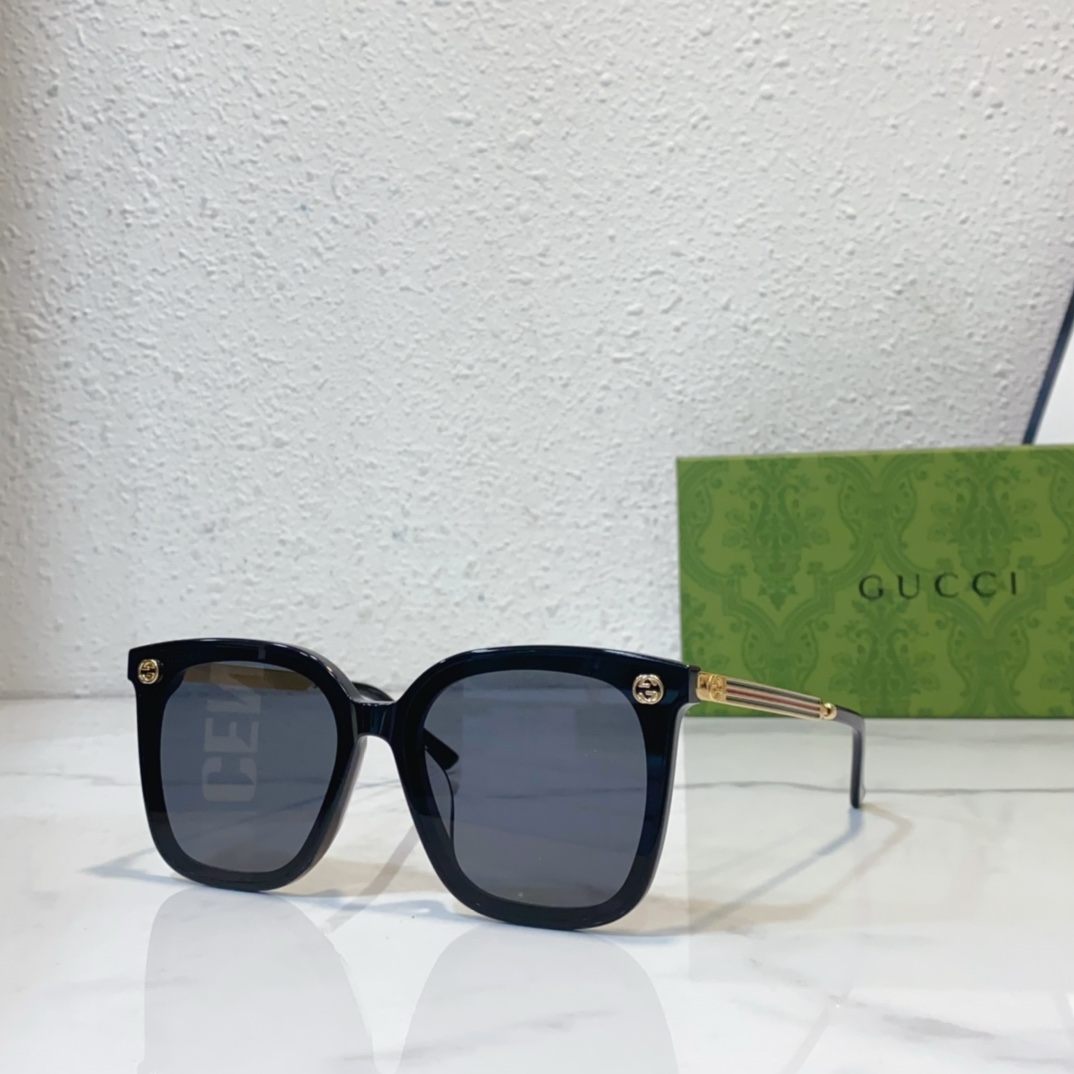 Fake gucci sunglasses for oblong faces gg0889 - black
