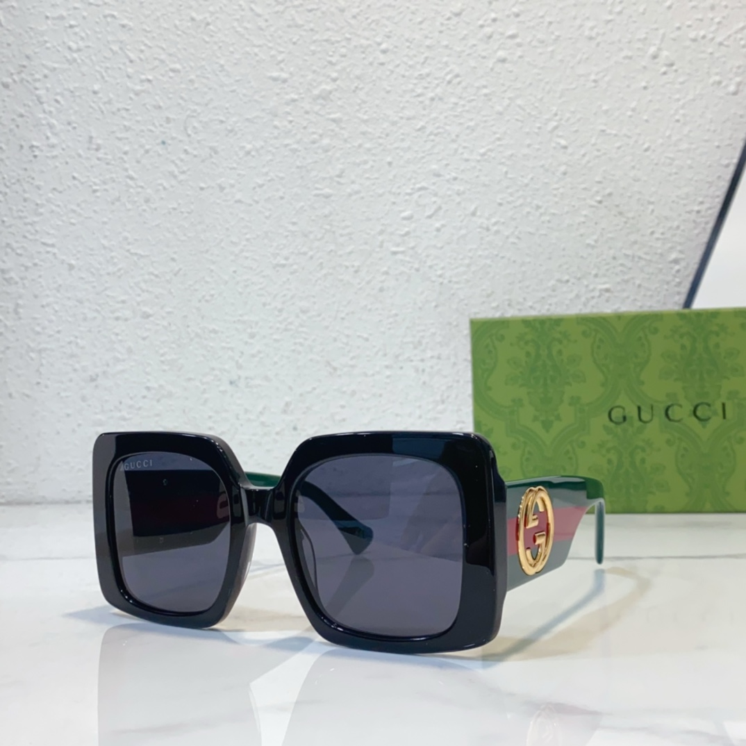 Replica gucci sunglasses with anti-reflective coating gg1330s - black