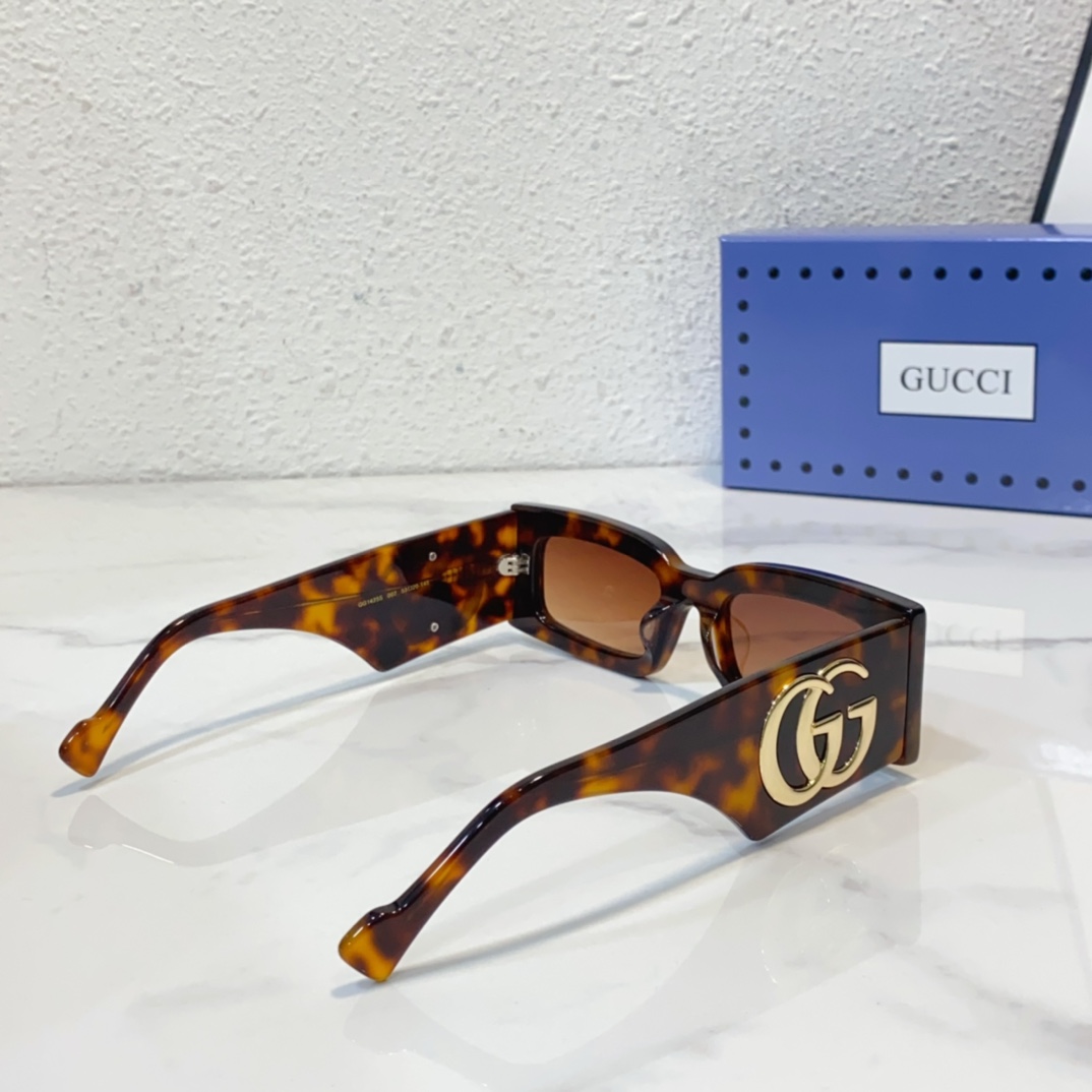 Fake gucci sunglasses with wrap-around frames gg1425s - side