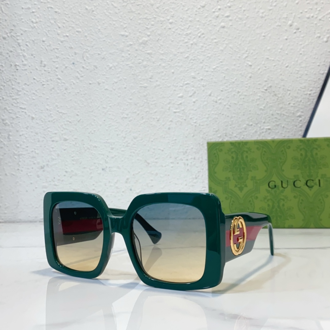 Replica gucci sunglasses with anti-reflective coating gg1330s - green