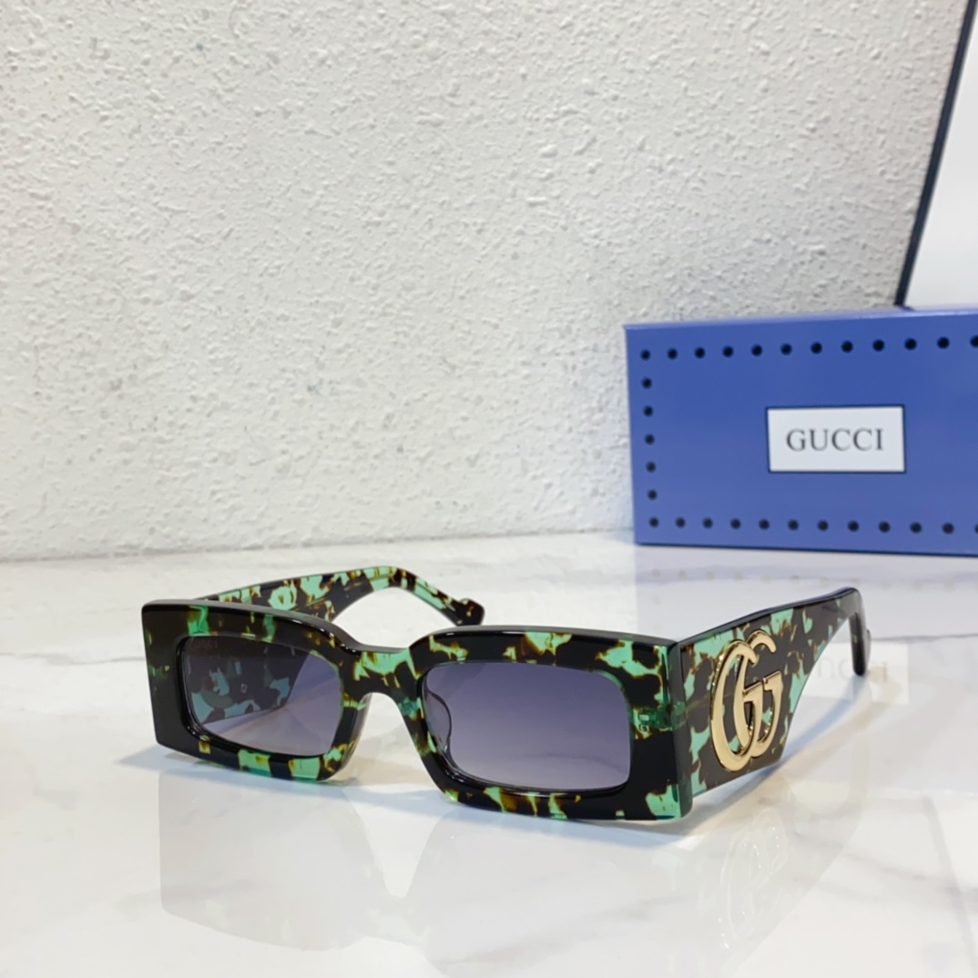 Fake gucci sunglasses with wrap-around frames gg1425s - green