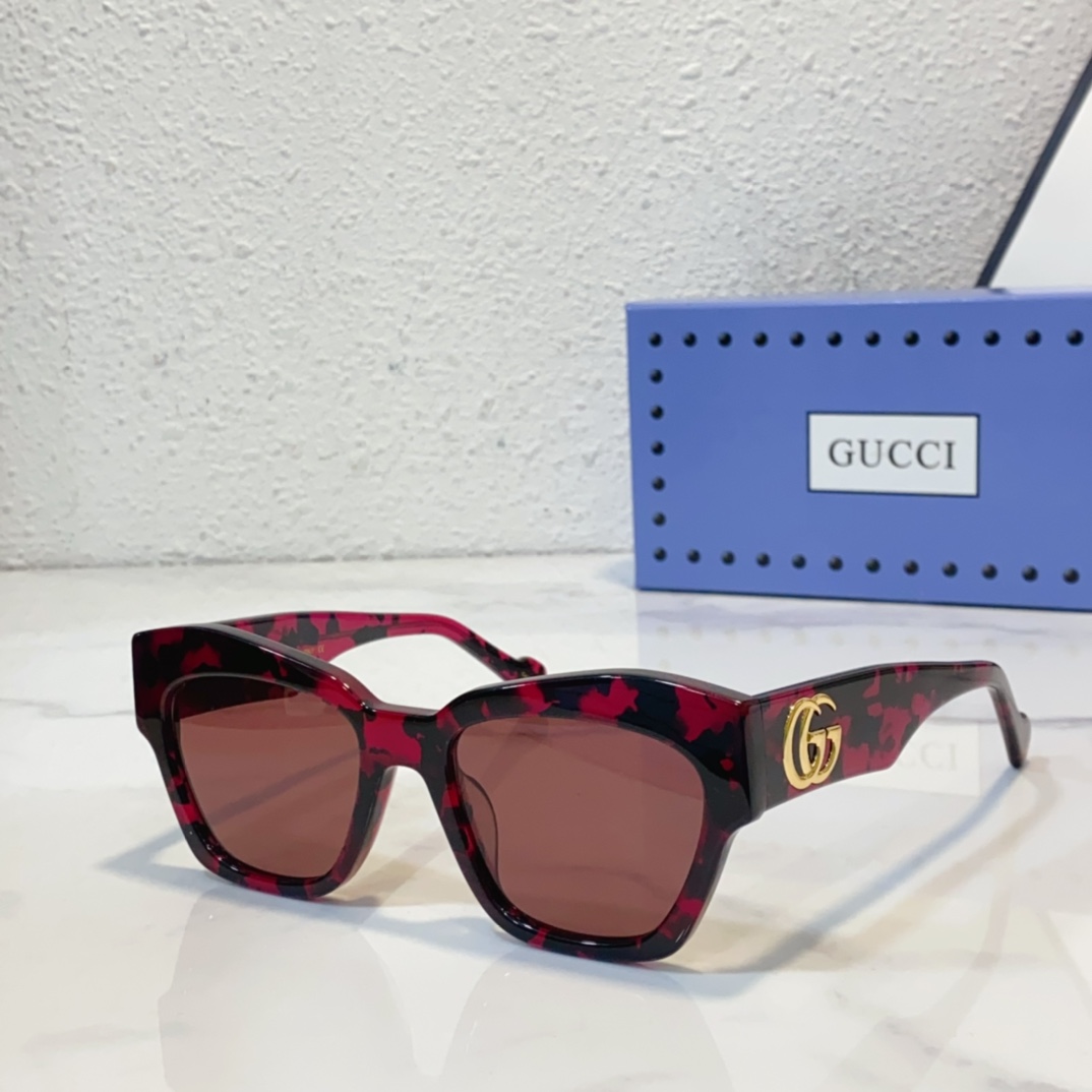 Replica gucci sunglasses for festival goers gg1422s - red amber
