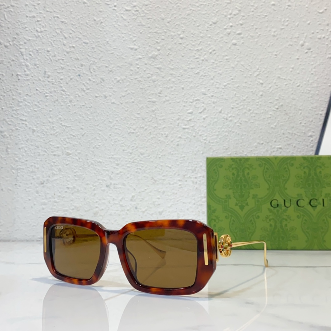 Faux designer sunglasses gucci gg9953s - amber