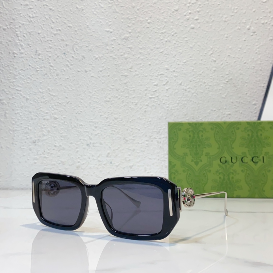 Faux designer sunglasses gucci gg9953s - black silver