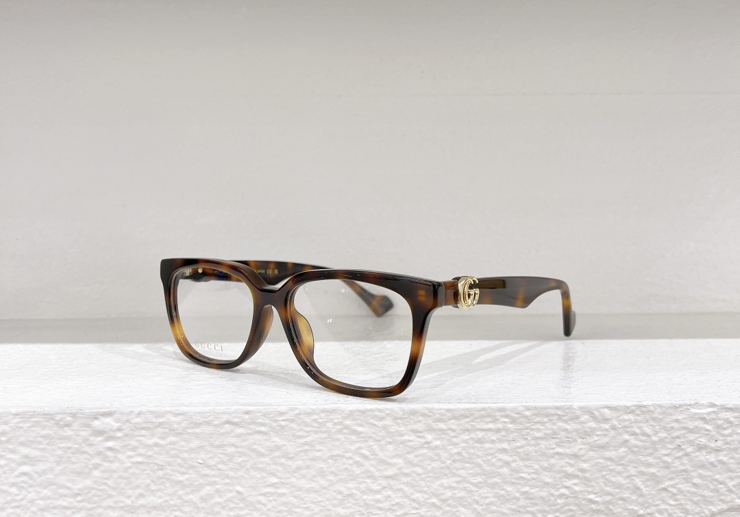 Gucci replica frames with clear lenses gg1537ok - amber