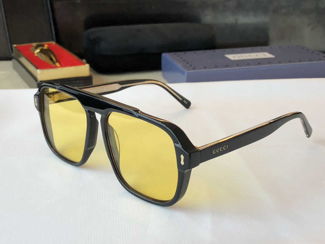 fake sunglass gucci gg01266s - yellow