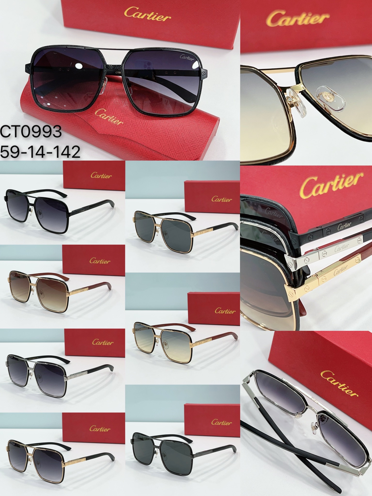 Cartier Sunglasses Faux ct0993 - collection Cartier Sunglasses Faux ct0993 - collection