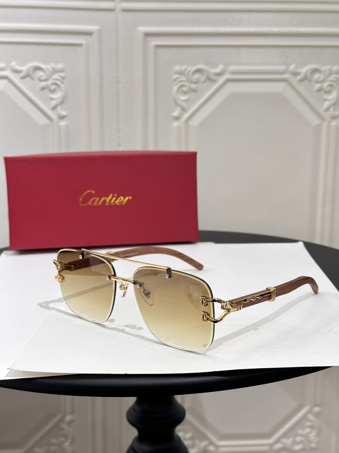 Cartier Fake Designer Shades ct0383 - tea