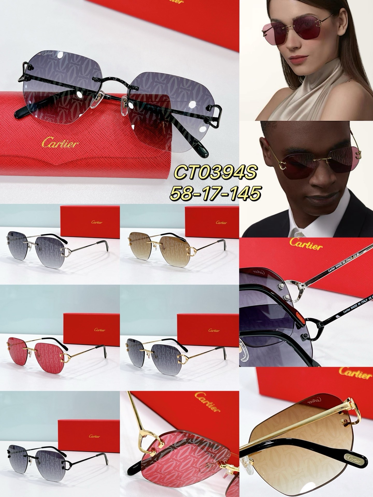 Cartier Sunglasses Dupe ct0394s - collection