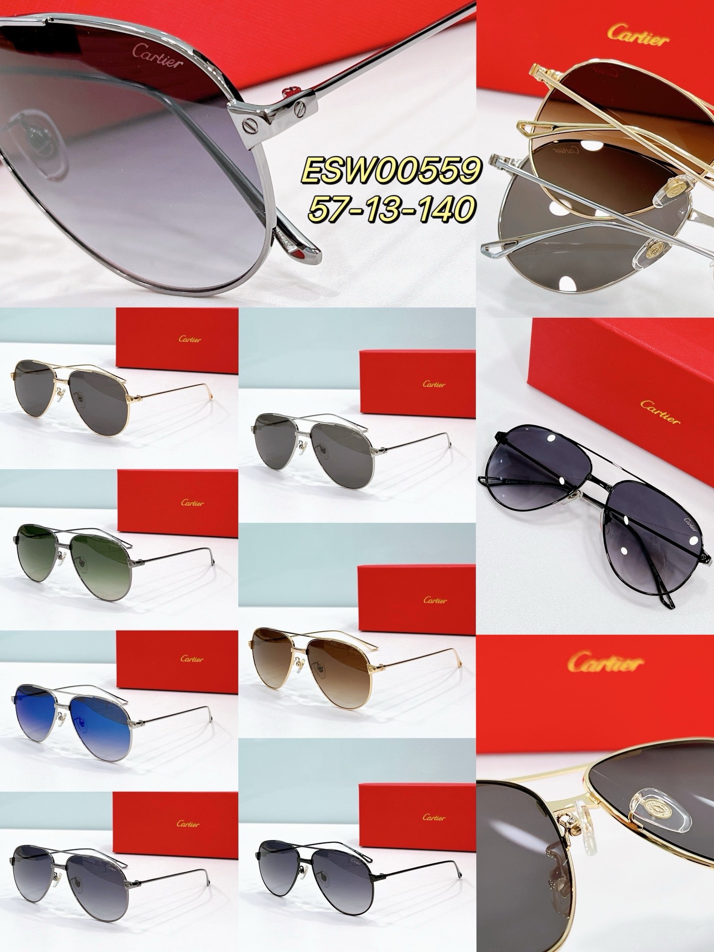 Replica cartier shades esw00559- collection