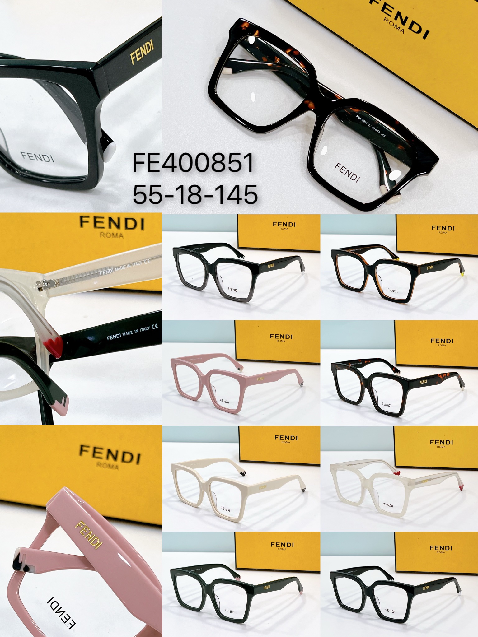Copy Fendi eyeglass optical frame 400851 - collection