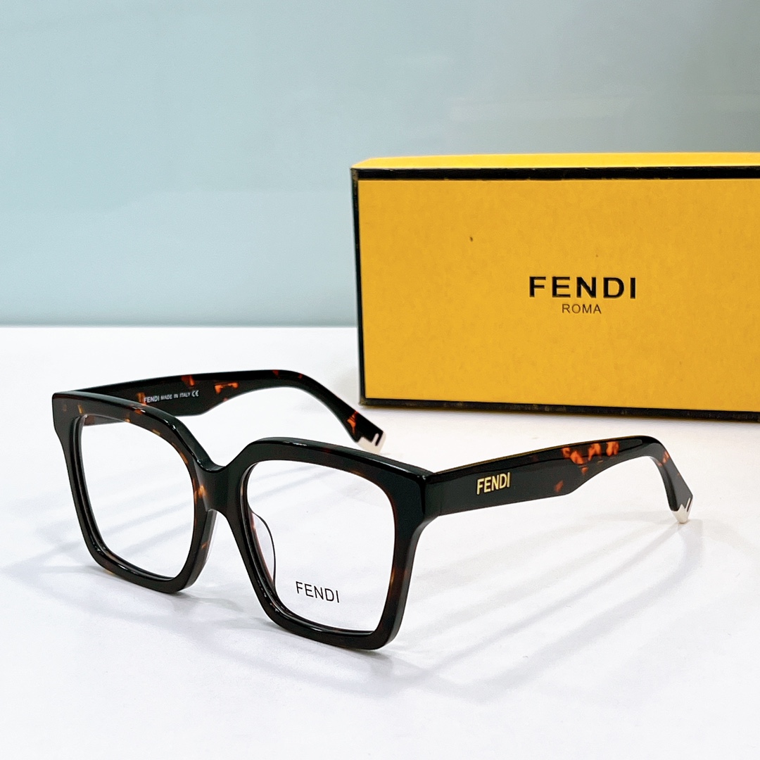 Copy Fendi eyeglass optical frame 400851 - amber