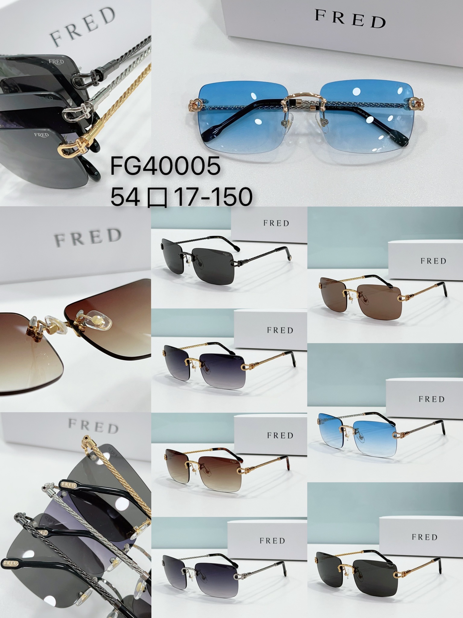 FRED knockoff sunglasses fg40005 - collection