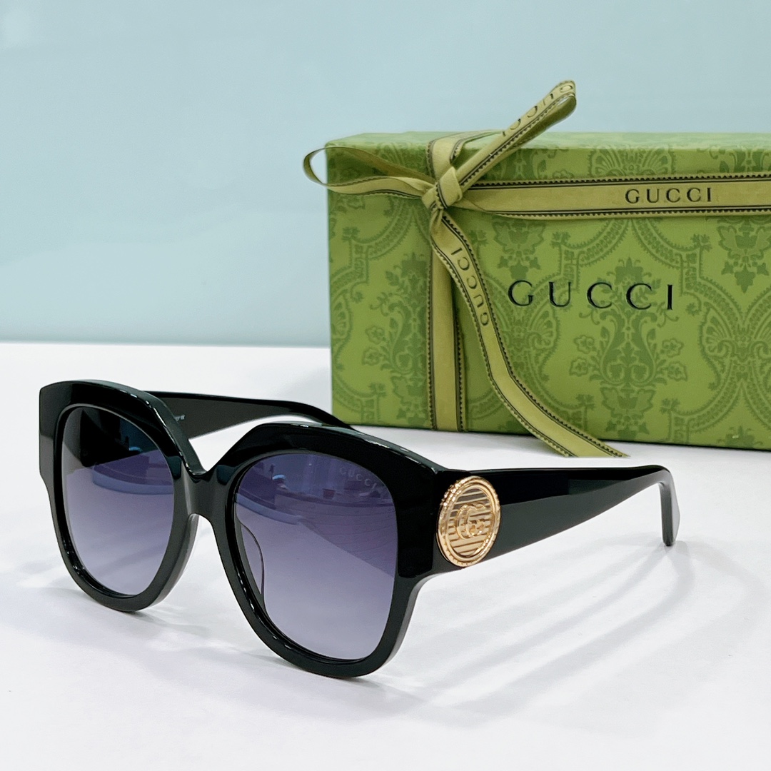 fake gucci sunglass gg1407s - black gold