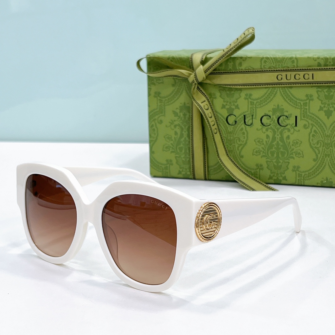 fake gucci sunglass gg1407s - white