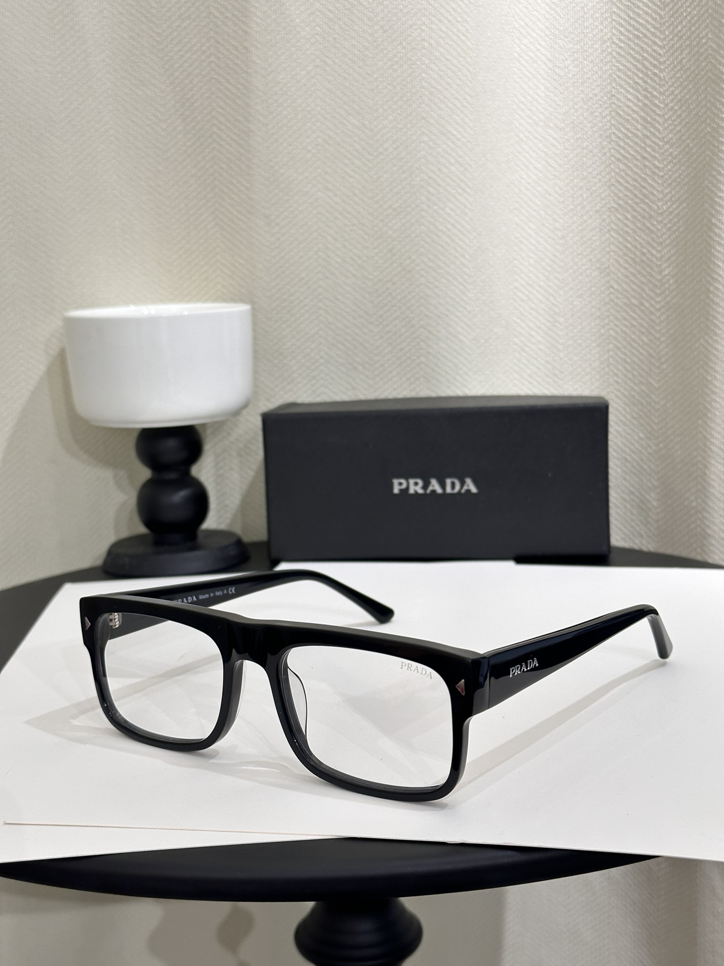 Online replica Prada Eyeglasses pra10s - black