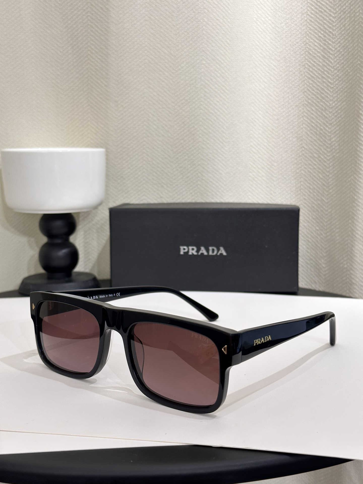 replica prada sunglasses pra10s - brown