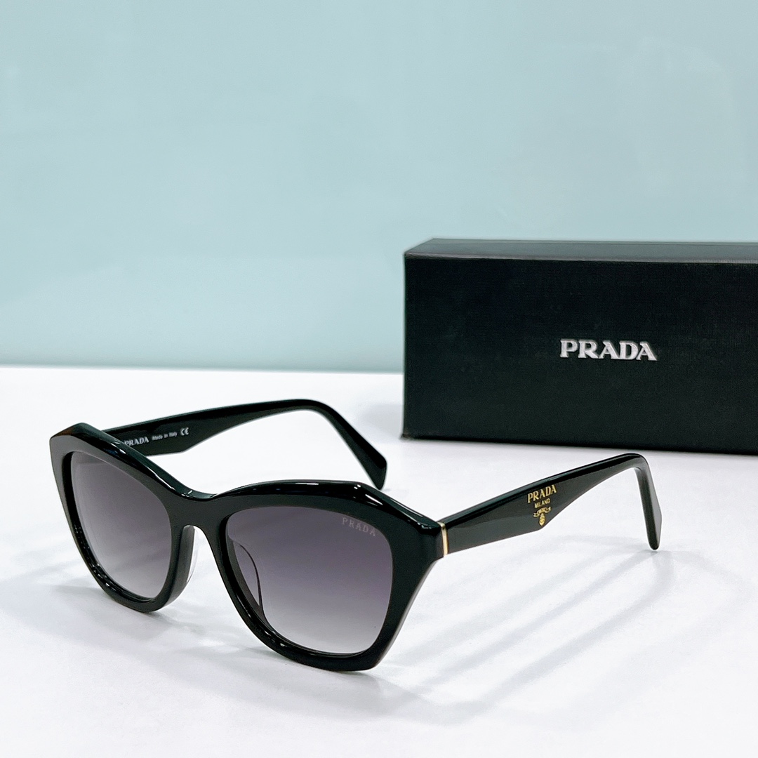 replica Cheap Prada Sunglasses best quality breaking proof pra20v - black