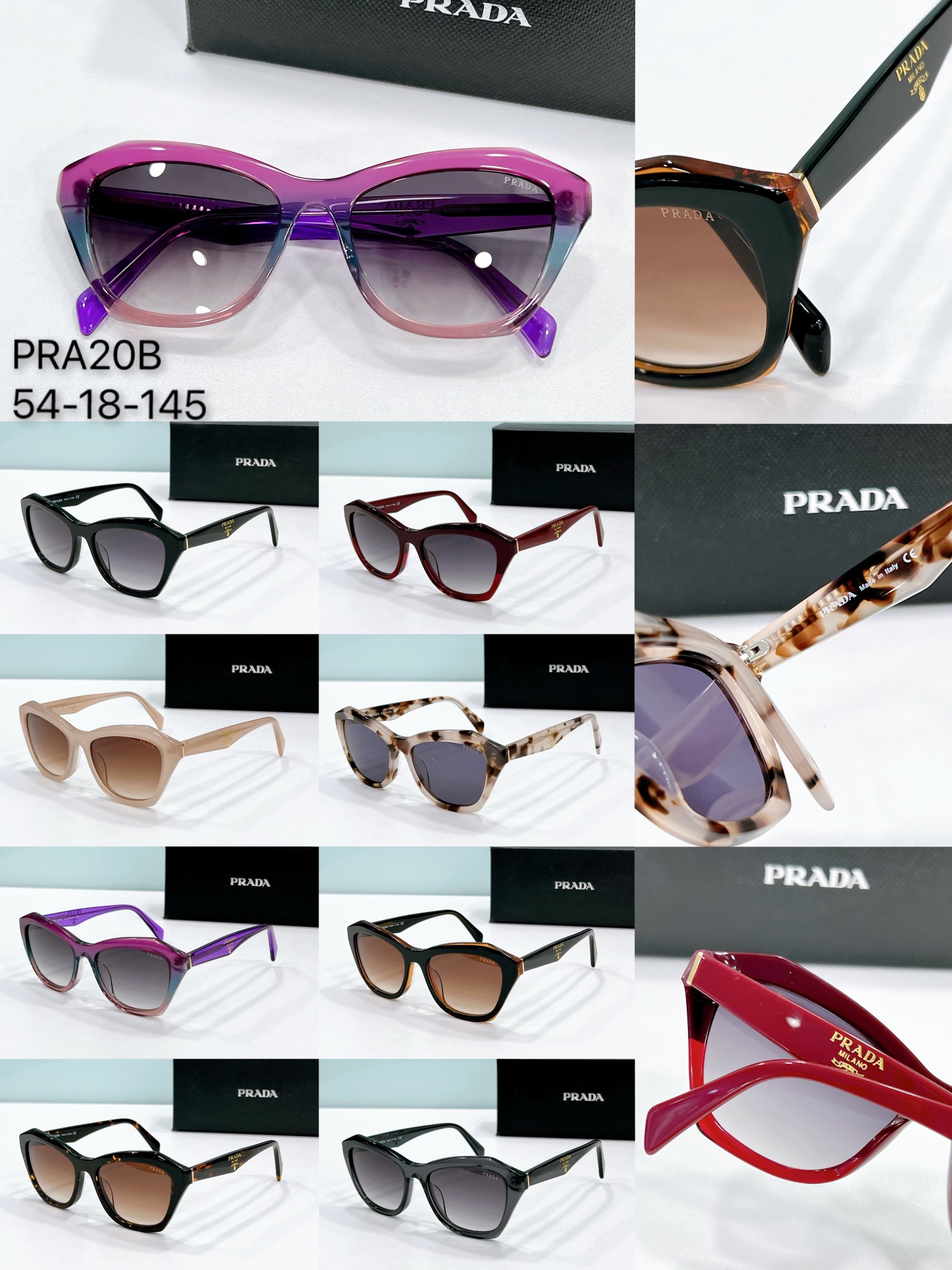 replica Cheap Prada Sunglasses best quality breaking proof pra20v - collection