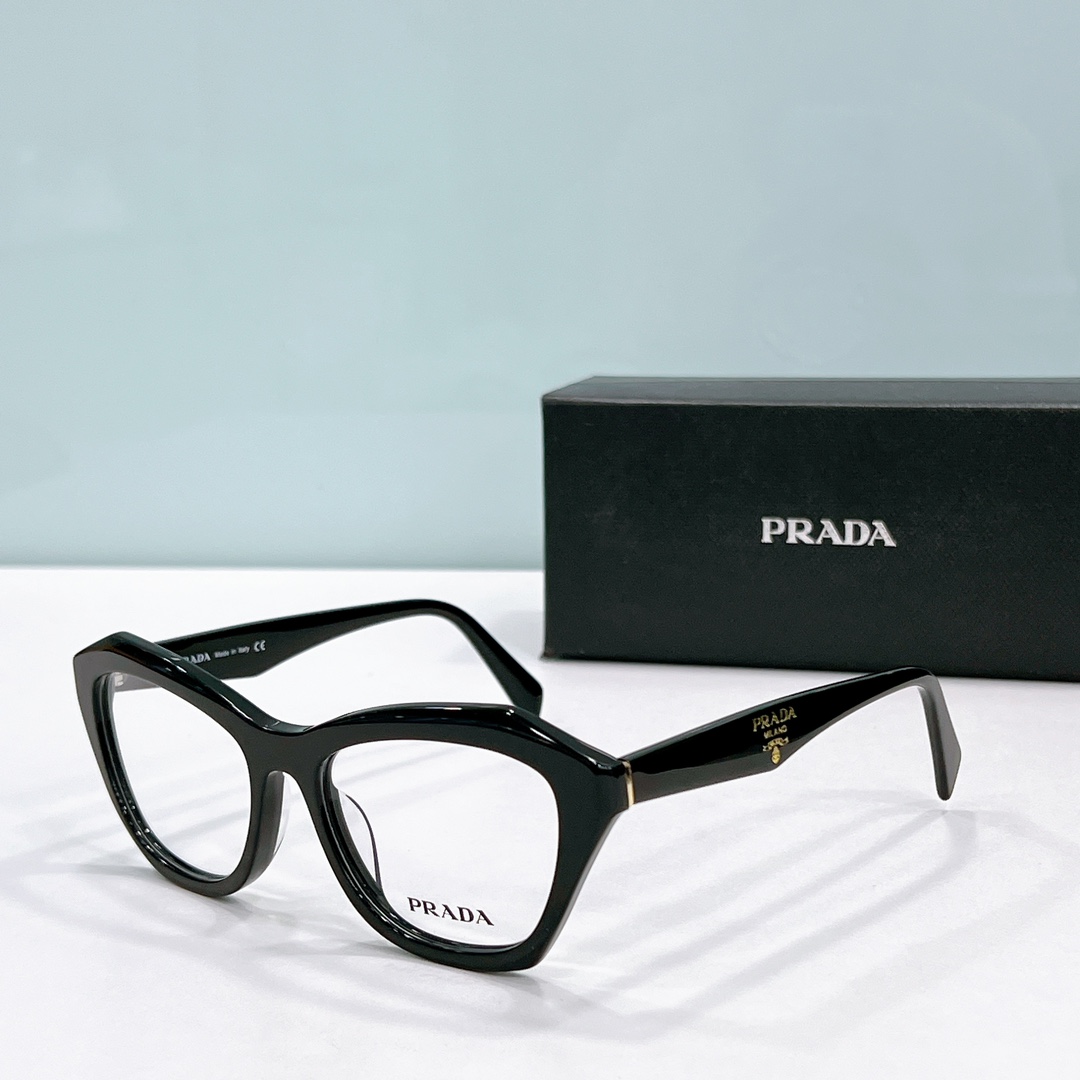 replica Prada eyeglasses frames high quality breaking proof pra20v - black