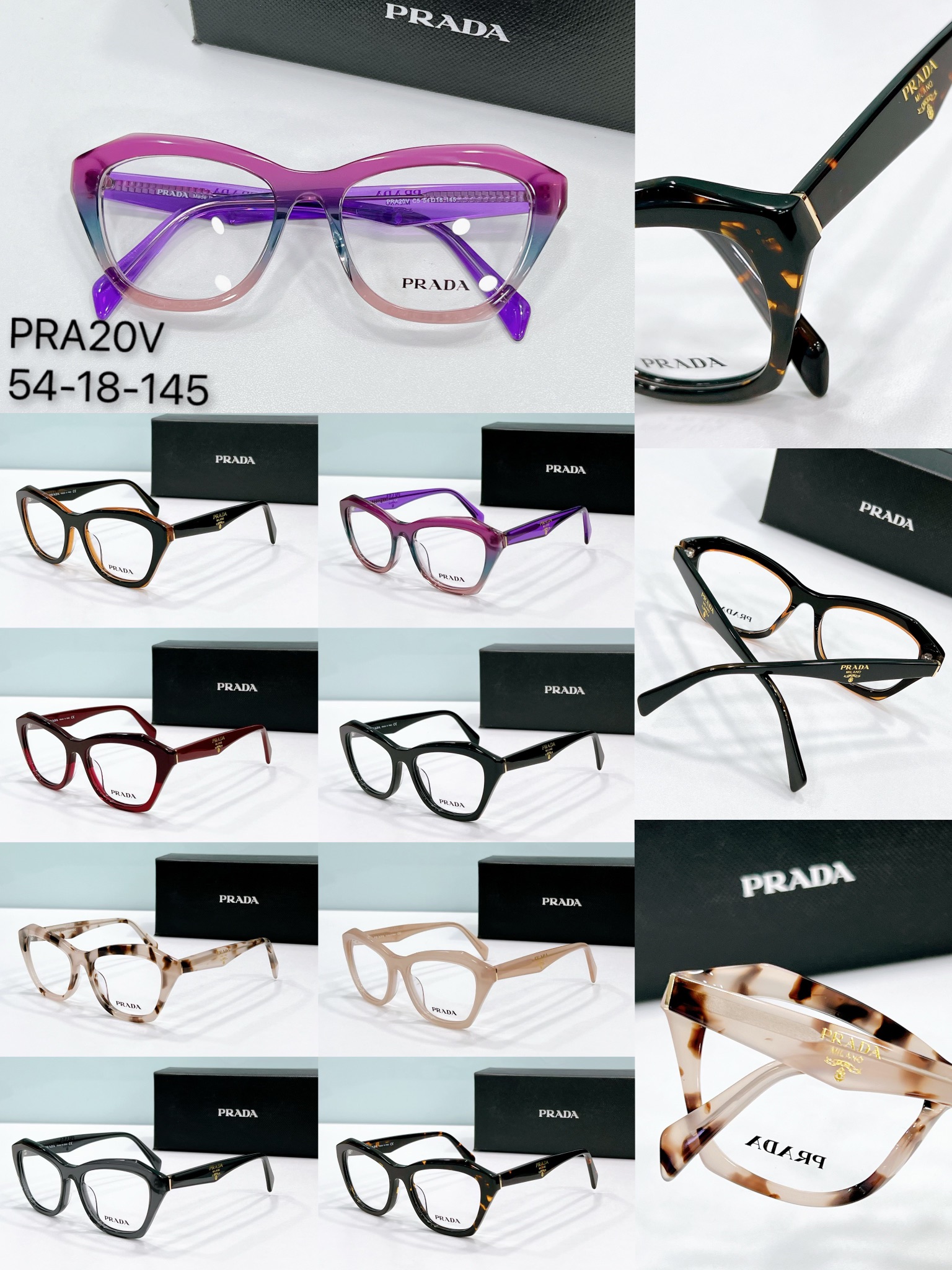 replica Prada eyeglasses frames high quality breaking proof pra20v - collection