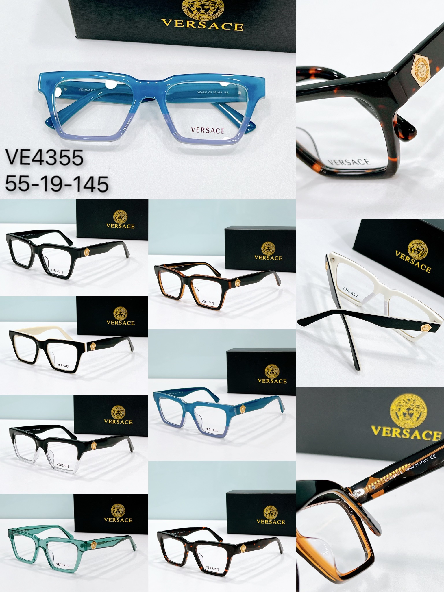colleciton of versace replica glasses ve4355