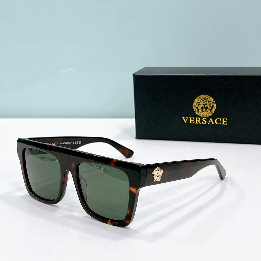 amber color of of replica Versace Polarized Sunglasses For Fishing ve4850