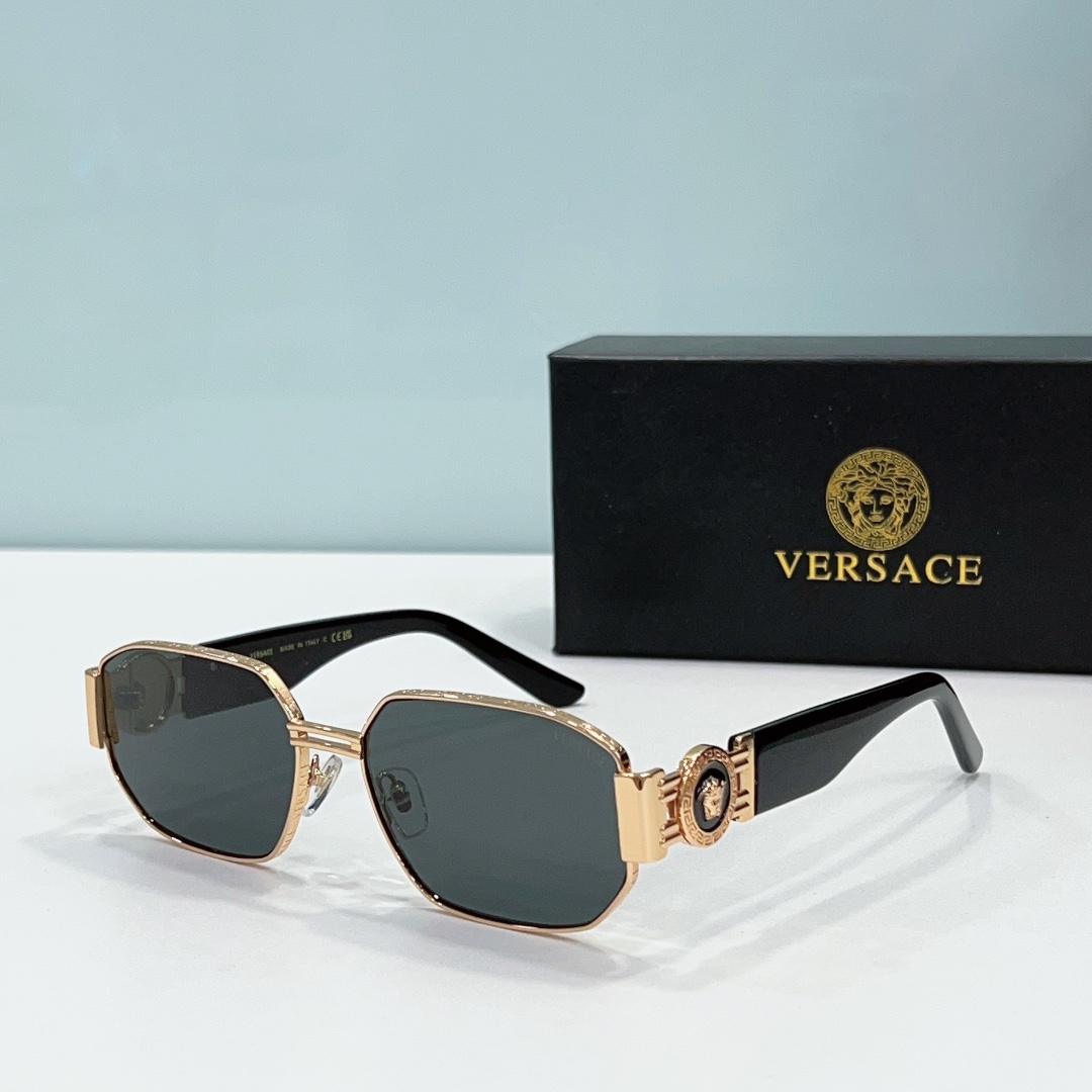 black gold of Wholesale Copy Versace Sunglasses ves72