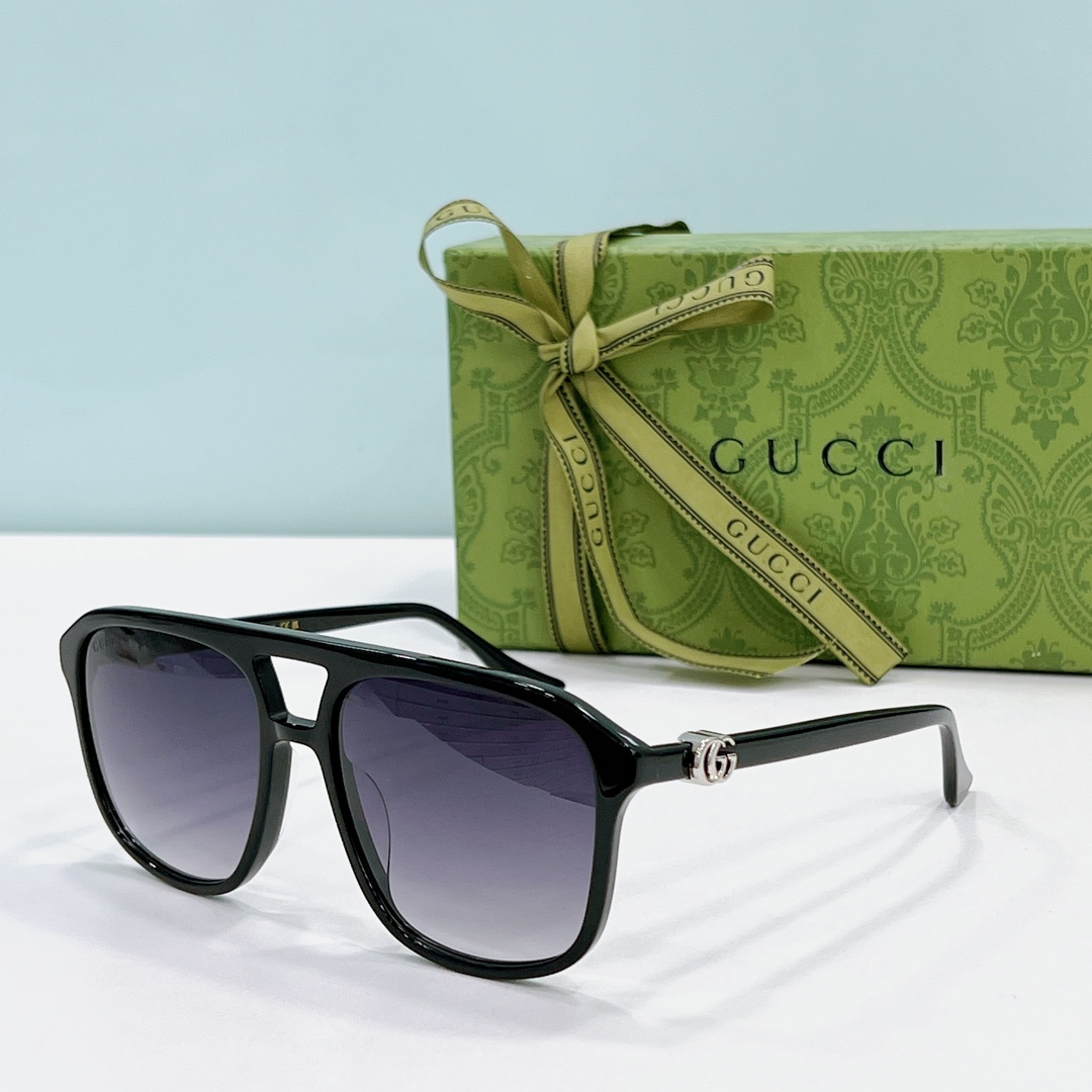 black silver color of Gucci Sunglasses Dupe gg1588s