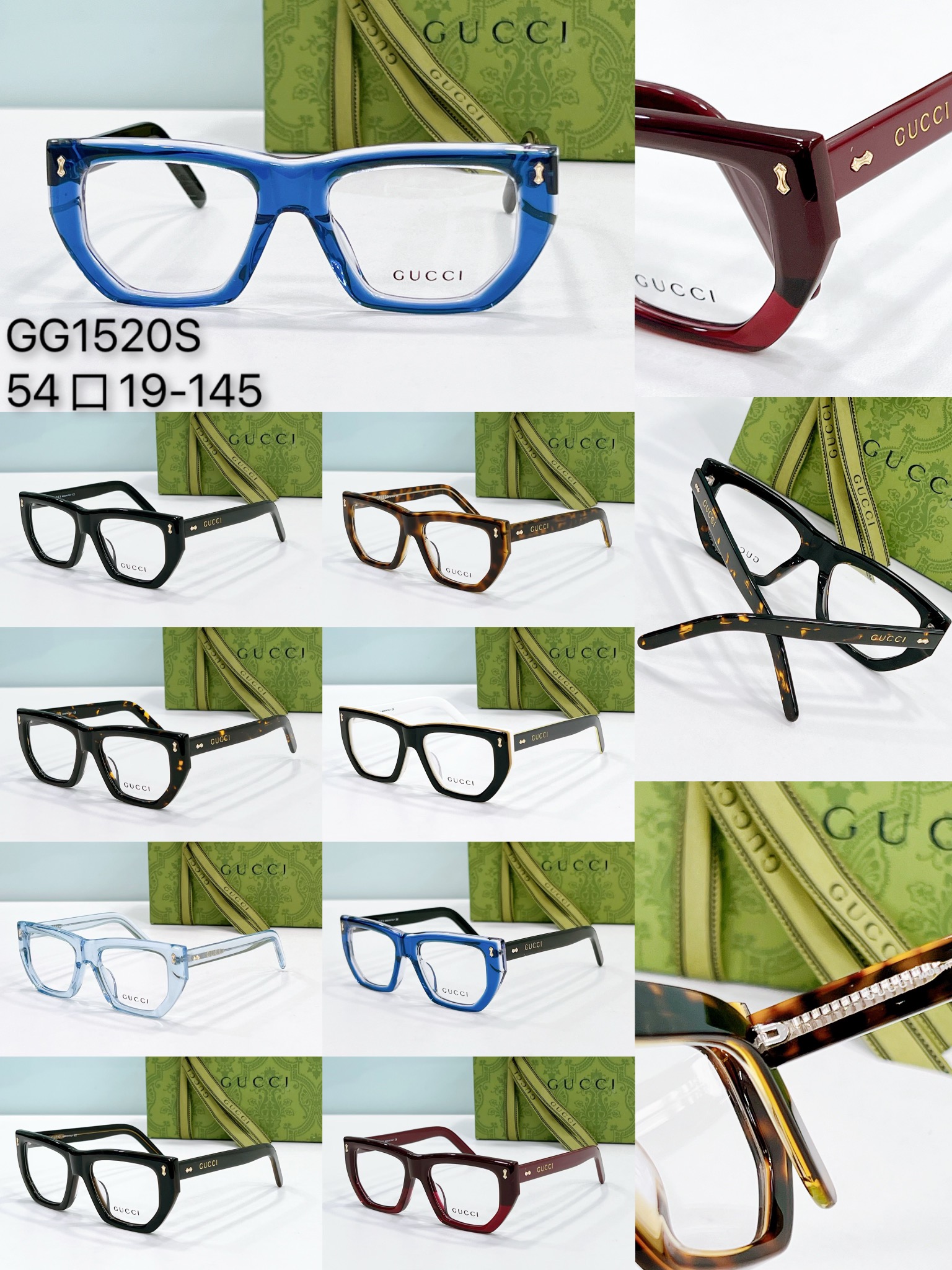 collection of gucci eyeglasses replica gg1520s